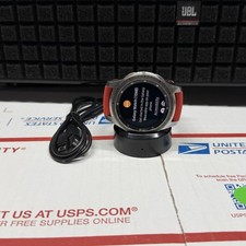 Samsung Galaxy Watch SM-R800 46mm Silver Case Classic Buckle Onyx Black