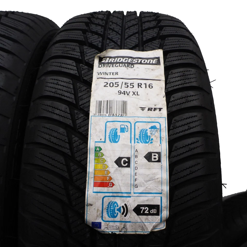 205 55 16 4x BRIDGESTONE 205/55 R16 94V XL RunFlat Winterreifen 2016 UNGEBRAUCHT - Bild 3 von 4