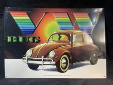 Vintage Embossed VW SIGN. Used But Very Good Cond As Shown