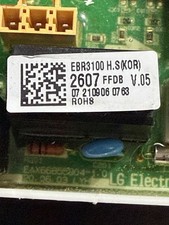 Placa de control principal PCB LG EBR31002607 genuina OEM (Alt# EBR75574954)