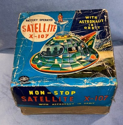 VINTAGE  MODERN TOYS SATELLITE X-107  BOX ONLY  C. 1960S JAPAN