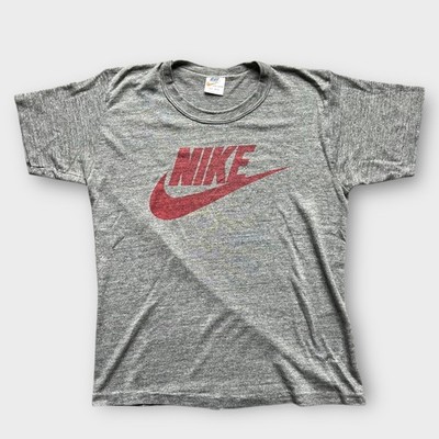 1970's Nike Logo Vintage Athletic Gray Vintage Tee Shirt 70s | eBay