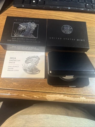 2024-W American Silver Eagle Proof Dollar $1 Box COA US Mint OGP