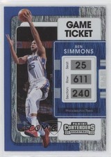 2021-22 Panini Contenders Game Ticket Anniversary Edition Ben Simmons #77 0t2