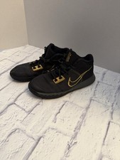 Nike Kids Kyrie Flytrap III Basketball Sneakers 5Y Black Gold Youth Performance