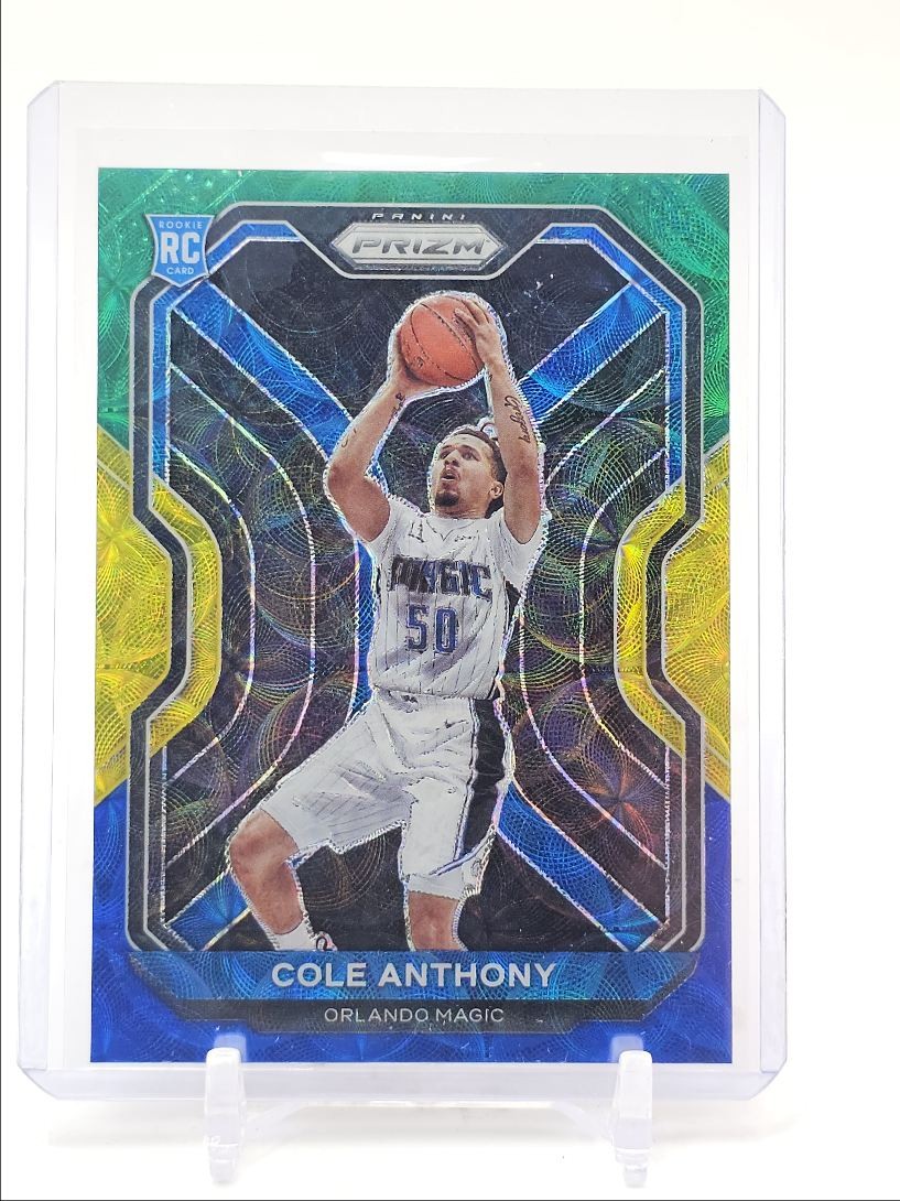 COLE ANTHONY 2020-21 PANINI PRIZM ROOKIE GREEN YELLOW BLUE MAGIC RC Q5818