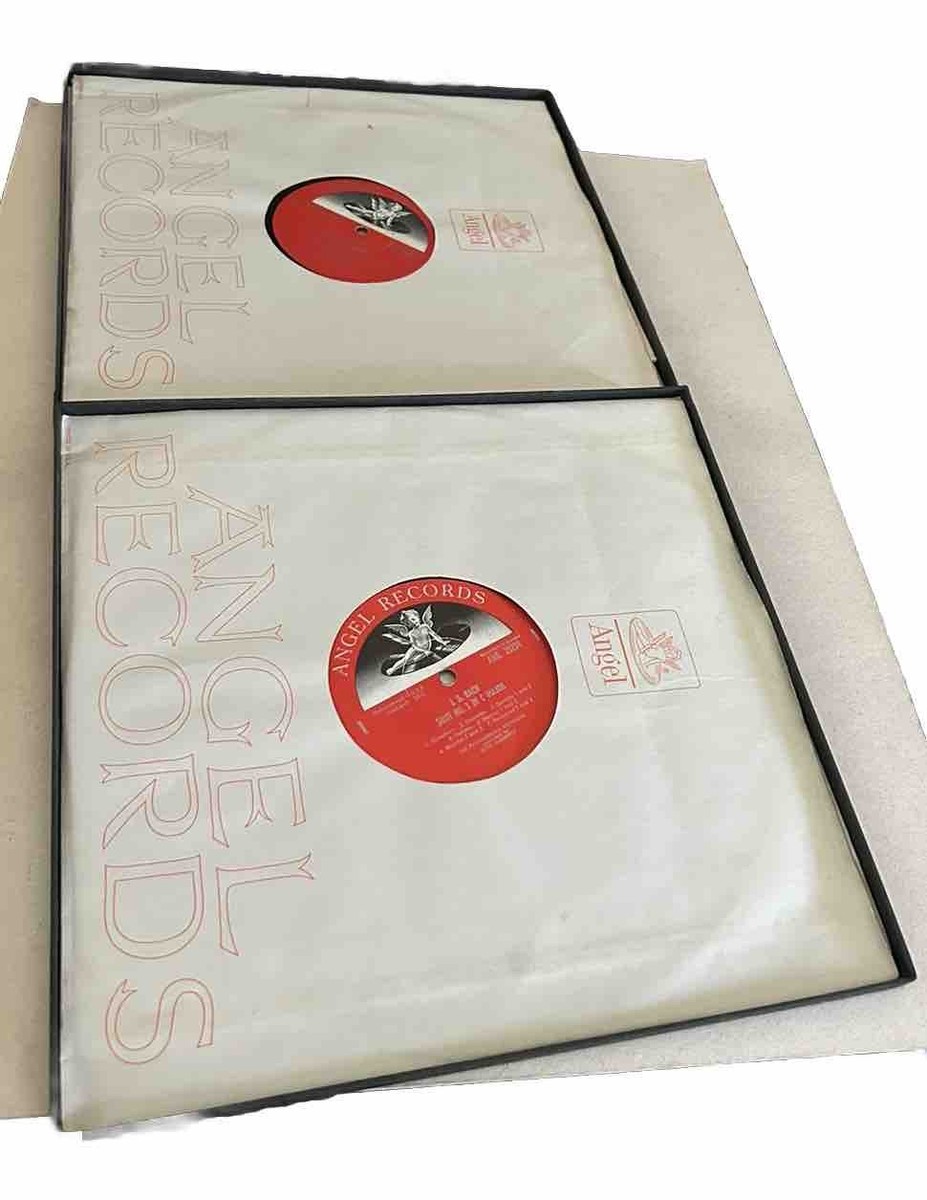 Bach Angel 2 LP Box Klemperer Phil Orchestra Four Suites Mono 1955