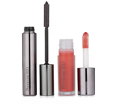Perricone No Make Up Mascara (Soft Black) & Lippenöl (Granatapfel) 2er Set