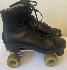 Vintage Sure Grip Super X7R USA Roller Skates Size 10 Leather