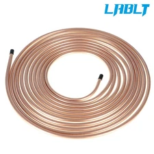 5/16 in.OD Copper Nickel 25 Ft Roll Brake Fuel Trans Line Tubing Zinc+Copper