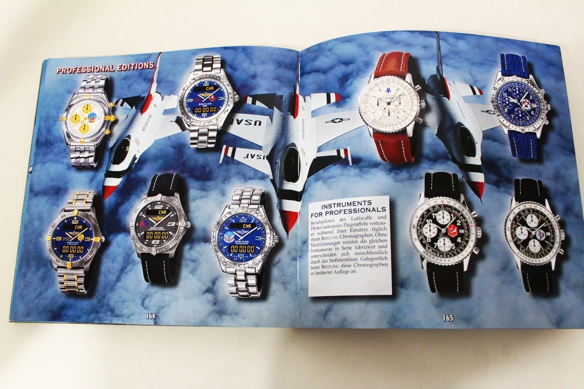 Catálogo de relojes Breitling 1884 - con lista de precios 2000