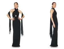 Helsa Black Dress (Amber) - Size Small