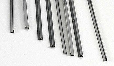 Plastruct (bulk of 8) Angle ABS 3/32 (8) - Model Scratch Building Plastic Sheet