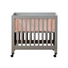 Breathable  Mesh Liner for Mini Cribs, Deluxe 4mm Mesh, Sand Beach Size 4M C...