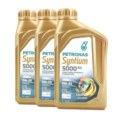PETRONAS Syntium 5000 AV 5W-30 SN Huile Moteur, BMW Longlife-04, 3x1 Litre - Photo 1/3