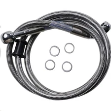 Drag Specialties 1741-5837 Standard Length Front Stainless Steel Brake Line Kit