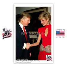 DONALD TRUMP PHOTO PRINCESS DIANA PHOTO - Custom 4"x6" Photo Card “Team Trump”