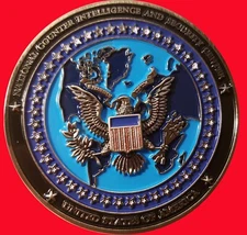 NATIONAL COUNTER INTELLIGENCE AND SECURITY CENTER CHALLENGE COIN  2" 34