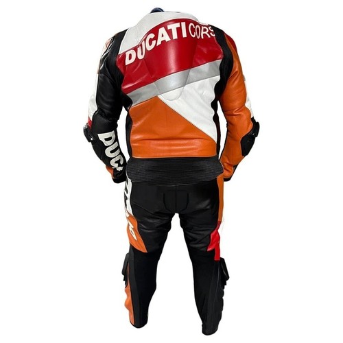 Ducati Corse Men's Motorbike Racing Leather Suit Available In All Sizes - Picture 3 of 7