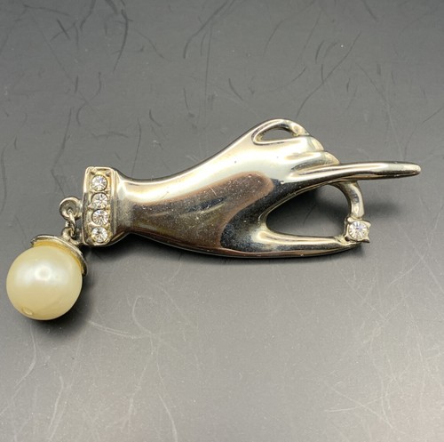 Alilang Octopus Brooch Pin - Faux Pearl & Crystal Rhinestone Lapel Pin - For Dresses, Hats, Bags - Gift For Women