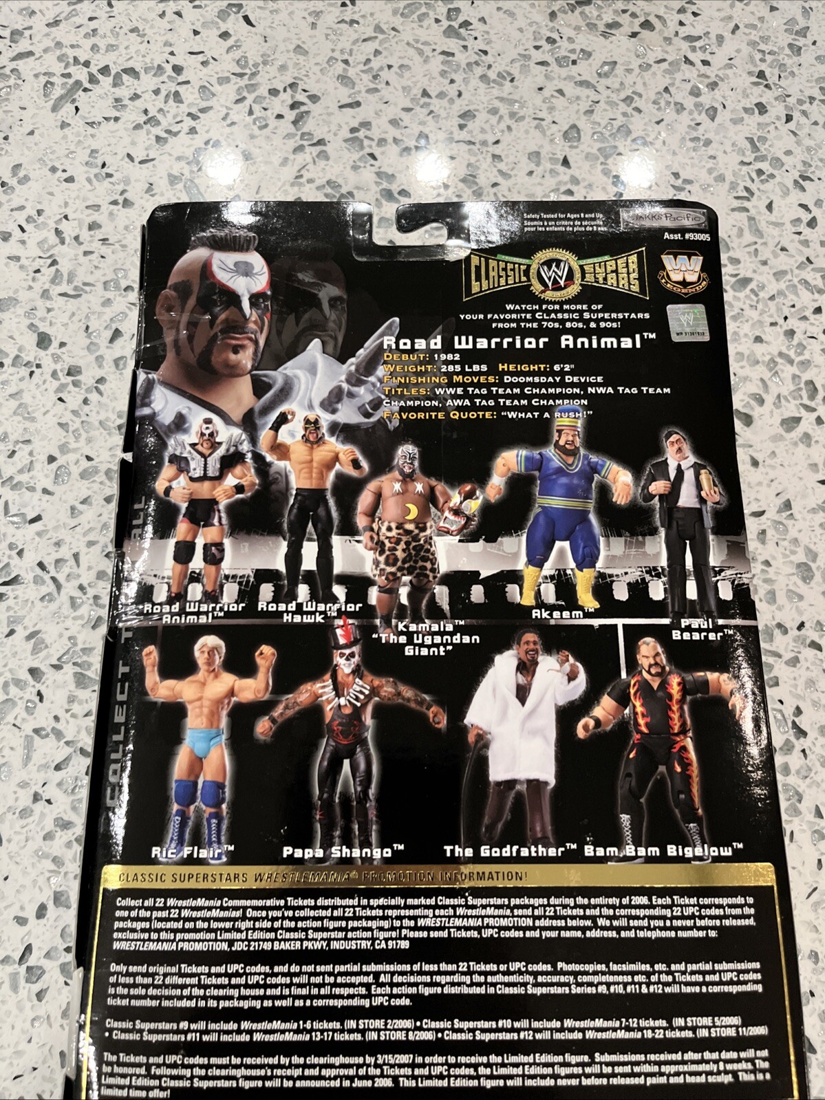 WWE Jakks Pacific Classic Superstars Series 9 Road Warrior Animal New Sealed 