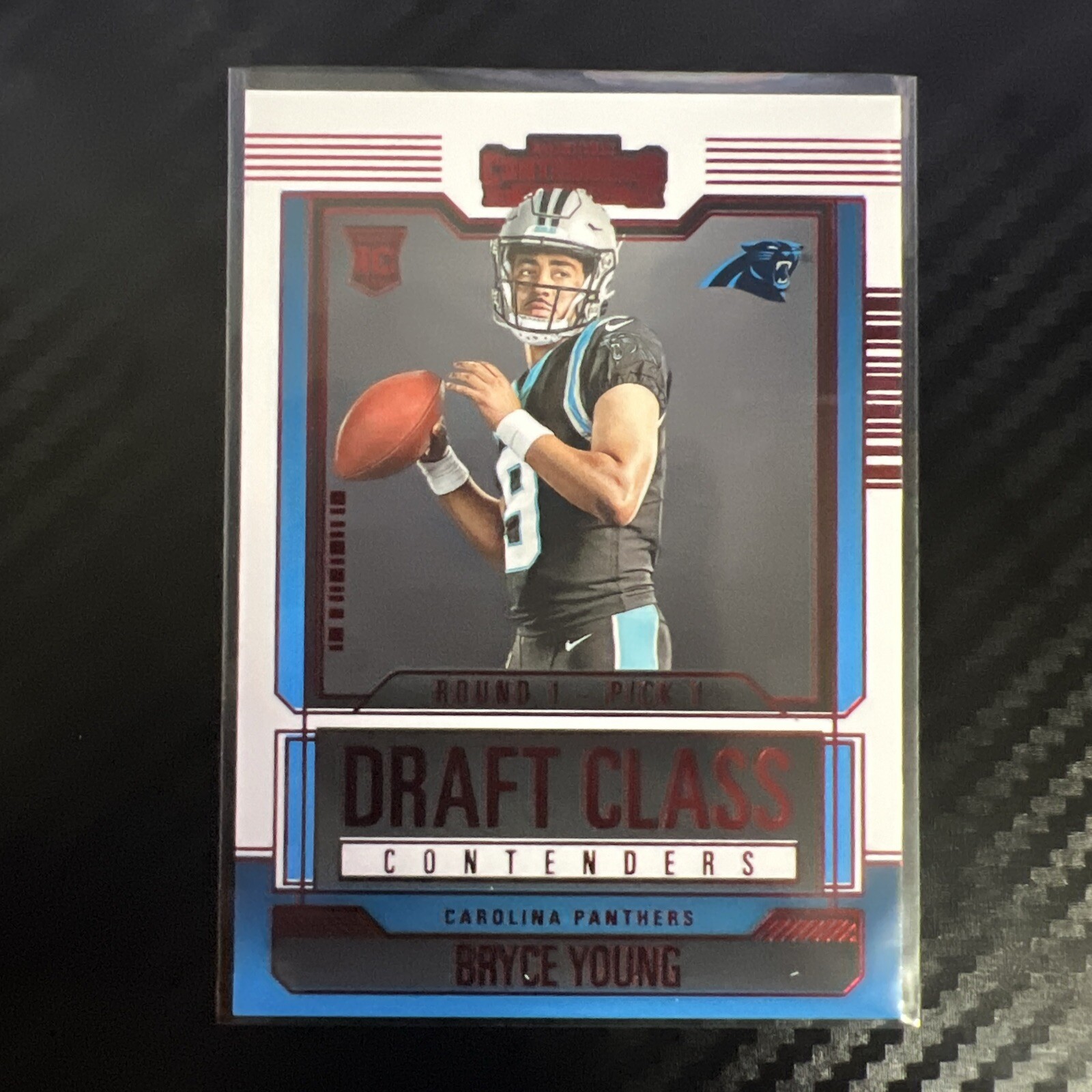2023 Panini Contenders Draft Class Red Foil Bryce Young #3 RC Rookie Panthers