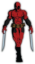 Deadpool Cartoon Sticker Bumper Decal - ''SIZES''
