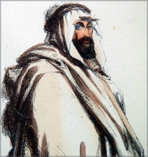Glasstich, gerahmt, Untertitel ARABISCH (Algier) - Bild 3 von 4