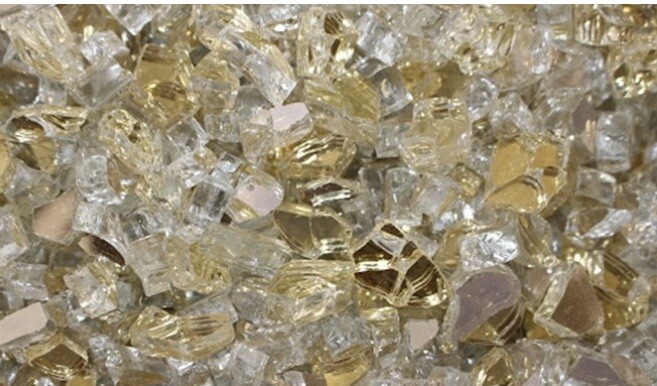 S 10lbs Gold Reflective Glass