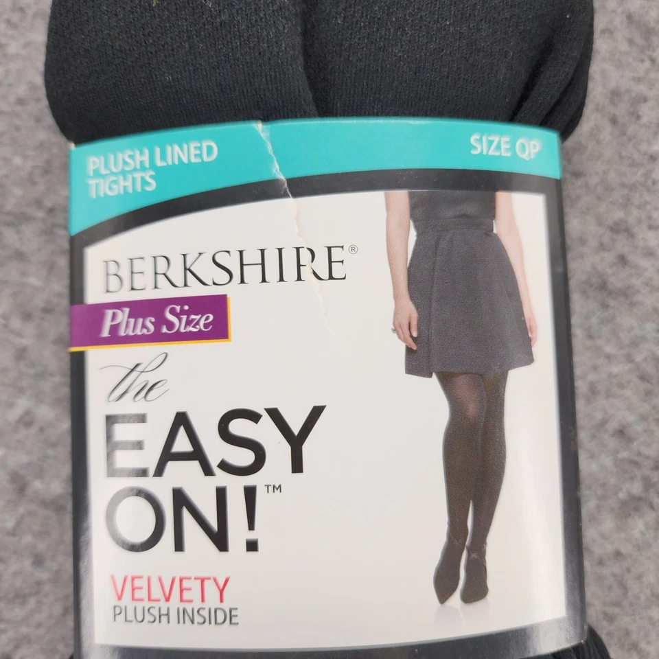 Женские плюшевые колготки Berkshire с подкладкой QP черные большого размера легко надеваются - Изображение 4 из 4