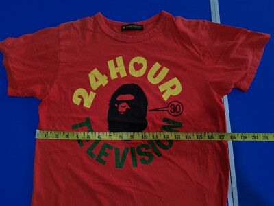 24HOUR テレビ　apeコラボTシャツ Sサイズ イエロー APE】Sサイズ24時間テレビ チャリティー Tシャツ - メルカリ