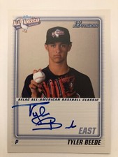 Tyler Beede AFLAC Auto #146/225 2011 Bowman Draft Baseball All American
