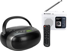 TR606 Tape Recorder Cassette Player, AM FM Radio TR634 Portable Boombox CD Play