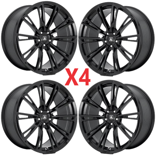 22 ABL30 ASANTI BLACK CORONA TRUCK WHEELS FITS 1500 SIERRA