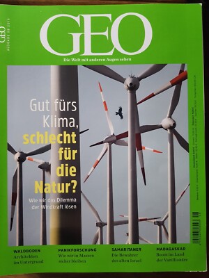 GEO Magazin  -  Gut fürs Klimas, schlecht für die Natur          08 2018