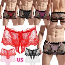 Sexy Men's Thongs Jockstrap Pouch Panties Micro Bikini Briefs Underwear G-String