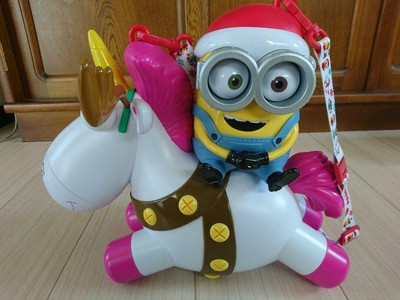 Minion /& Fluffy Christmas Popcorn Bucket USJ 2018 Japan F//S