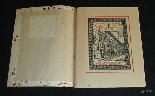 THE UFFIZI 1924 ARTIST ILLUSTRATION & POETRY BOOK ARTHUR MAQUARIE ART GALLERY - Picture 2 of 4