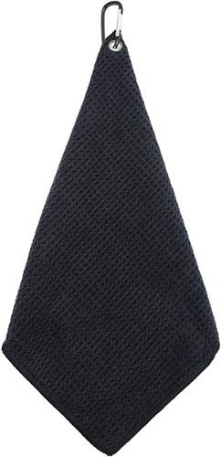 Premium Golftuch mit Karabiner Clip saugfähig Mikrofaser Waffelmuster Golf  - Bild 1 von 6