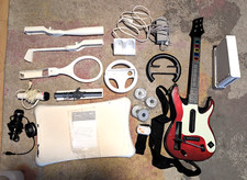 Wii Console Bundle 8 Remotes, 5 Nun Chuck, 29 Games, Guitar Hero, Sports Zumba