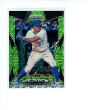 2019 Panini Prizm Lime Green Donut Circles #47 Adalberto Mondesi #d 181/199