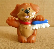 Fisher Price Little People 2007 Car Wash Puppy with Scrub Brush