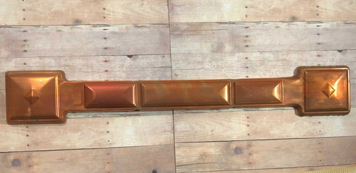 Copper Gutter Straps Downspout Hardware Stamped 1928 Rival Home Building  16" - Picture 1 of 3