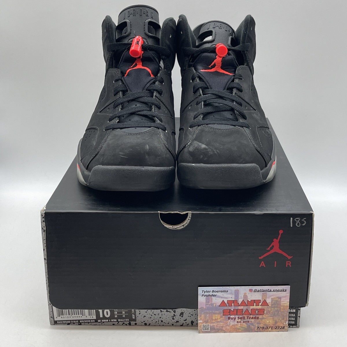 Size 10 - Jordan 6 Retro Infrared Black 2014 Pink Black