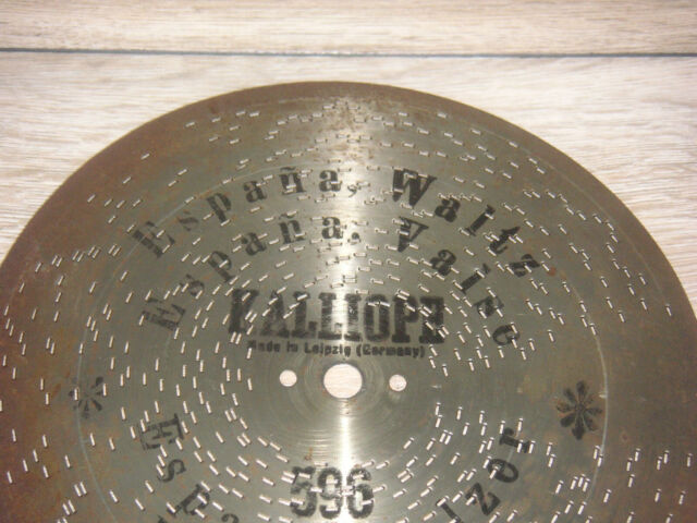 Espana Walzer Kalliope Platte 23 5cm Spieluhr Spieldose music box disc 9 1/4 Espana Walzer Kalliope Platte 23 5cm Spieluhr Spieldose music box disc 9 1/4
