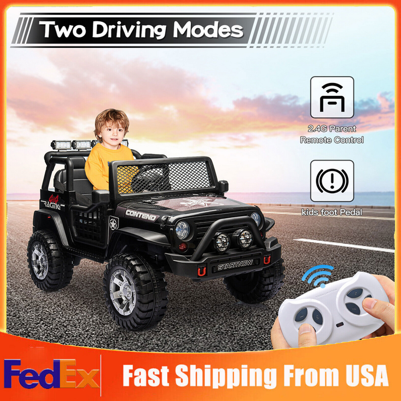 2 Seat Vehicle Jeep W/remote