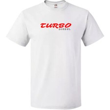 Turbo Diesel Men T-shirt 100% Cotton Regular Size Perfect Gift Novelty Cars