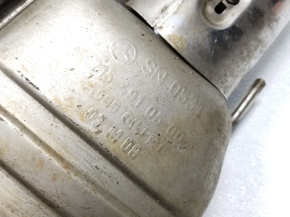 03 04 05 06 MERCEDES CL500 CL600 SILENCIADOR ESCAPE W215 TRASERO IZQUIERDO Y DERECHO OEM Foto 4 de 4