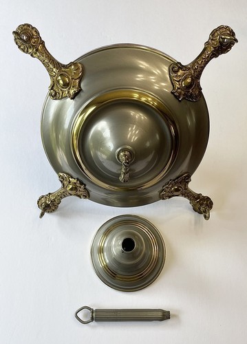 Antique 1920s 30s Art Deco Nouveau Victorian Chandelier Frame & Cap Set Parts