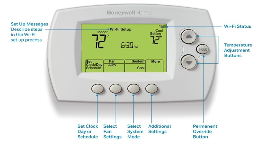Honeywell RTH6580WF1001 Wi-Fi 7-Day Programmable Smart Thermostat Open Box